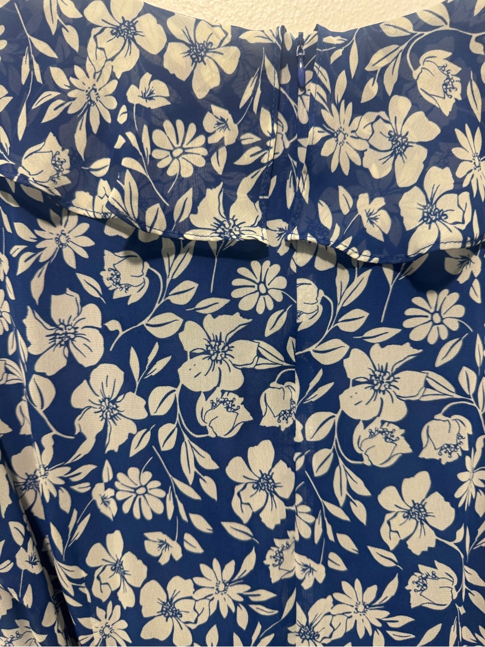 NWT Gabby Skye Blue Floral Midi Dress - Women's - Picture 8 of 8